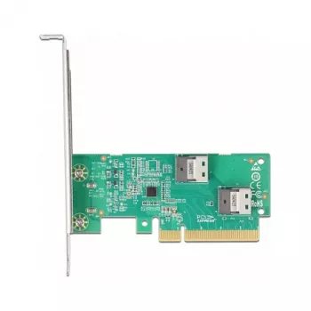 Scheda DeLOCK PCI Express 4.0 x8 su 2 x SFF-8654 4i NVMe interne Low Profile