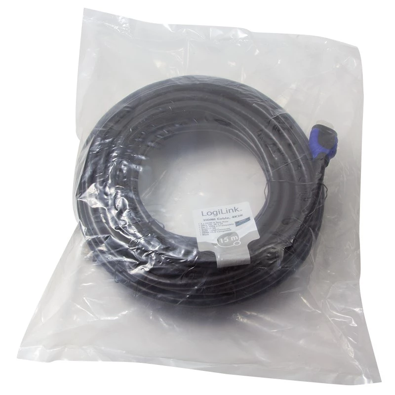 LogiLink CH0067 cavo HDMI 15 m HDMI tipo A (standard) nero
