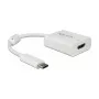 Adattatore per cavo video DeLOCK 63937 USB Type-C a HDMI 0,1 m bianco