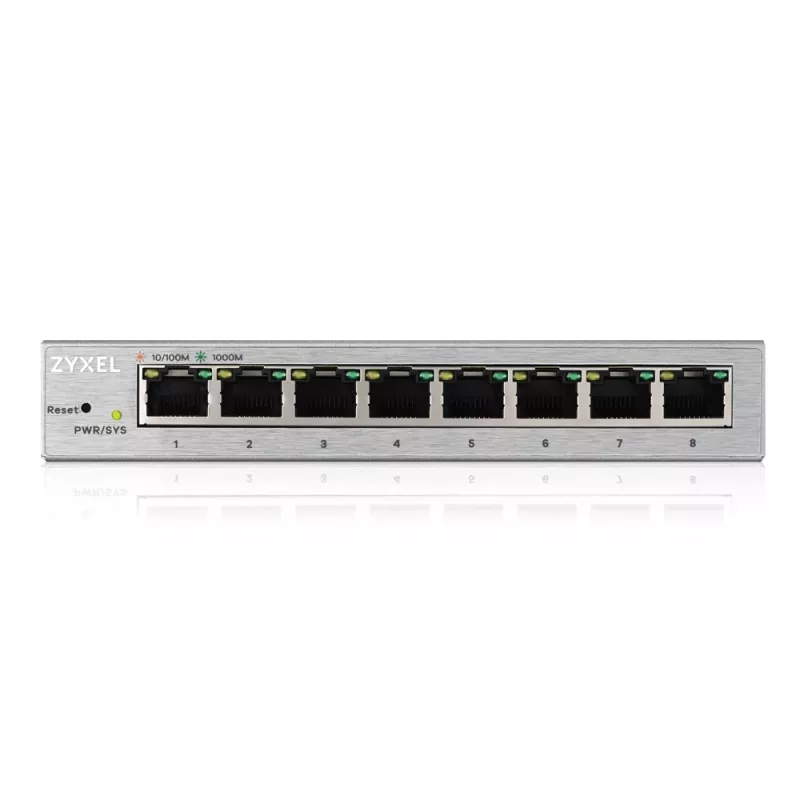 Zyxel GS1200-8 Managed Gigabit Ethernet (10/100/1000) argento
