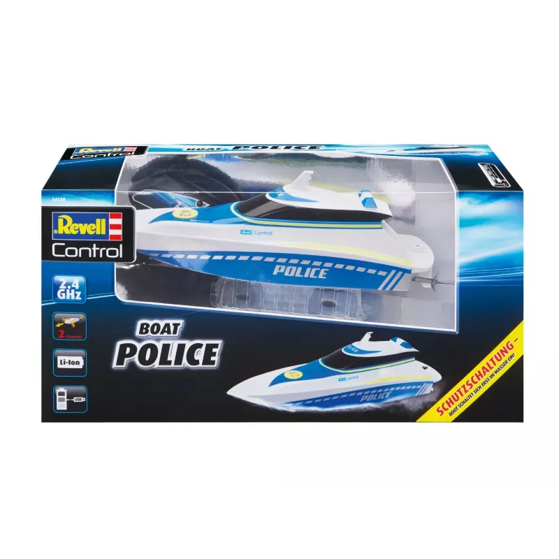 Revell Control Waterpolice RC motoscafo per principianti 100% RtR 350 mm (24138)