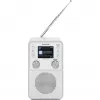 Radio digitale TECHNISAT DigitRadio 317 bianco — ricezione FM e DAB+, design da tavolo compatto