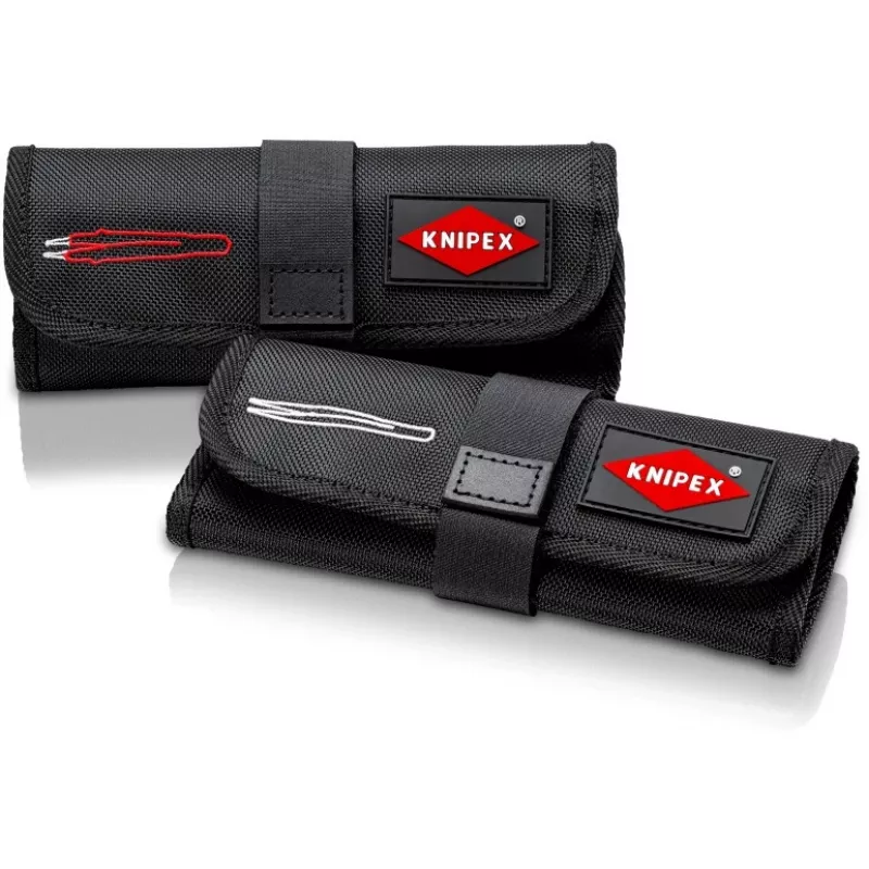 Pinzette Knipex 92 00 02 acciaio inox a punta curva dritta