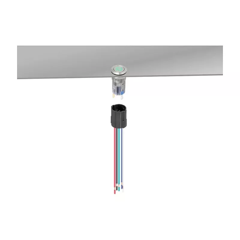 Delock 90793 Presa per pulsante o interruttore da 16 mm a 5 pin