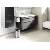 Cestino Durable NO TOUCH 6L rettangolare acciaio inox argento nero