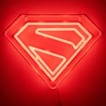 Luce neon LED da parete Paladone Superman PP14478SMTVN, targa da parete decorativa