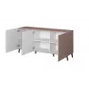 Cassettiera cama meble Cama Nova 155 × 40 × 72 cm, rosa opaco, struttura in MDF