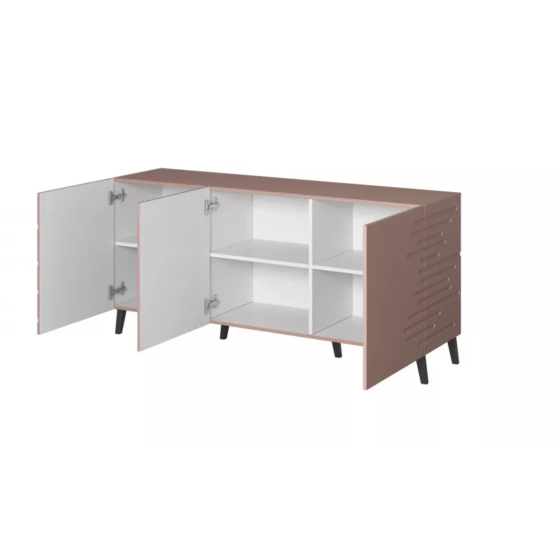 Cassettiera cama meble Cama Nova 155 × 40 × 72 cm, rosa opaco, struttura in MDF