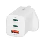iBOX C-65 bianco, caricabatterie universale GaN 65W spina UK