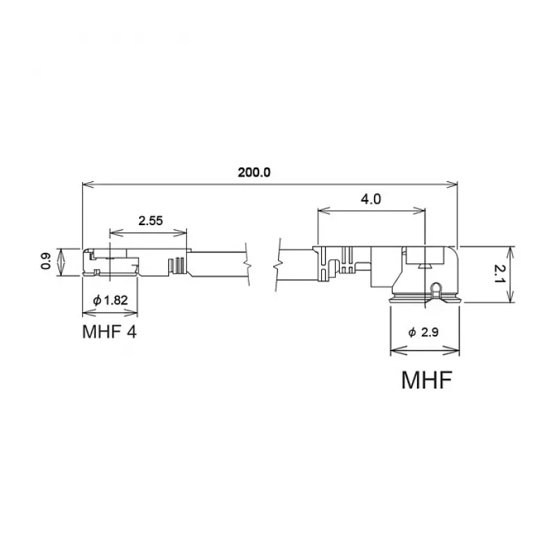 Cavo coassiale DeLOCK 89648 0,2 m MHF I-PEX MHF IV HSC MXHP32