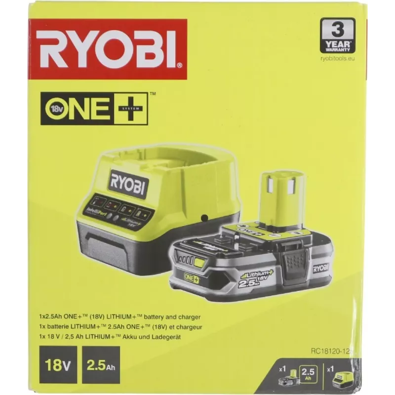 Ryobi RC18120-125 Set batteria e caricabatterie
