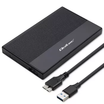 Case per SSD/HDD SATA 2,5 pollici QOLTEC 52277 USB 3.0