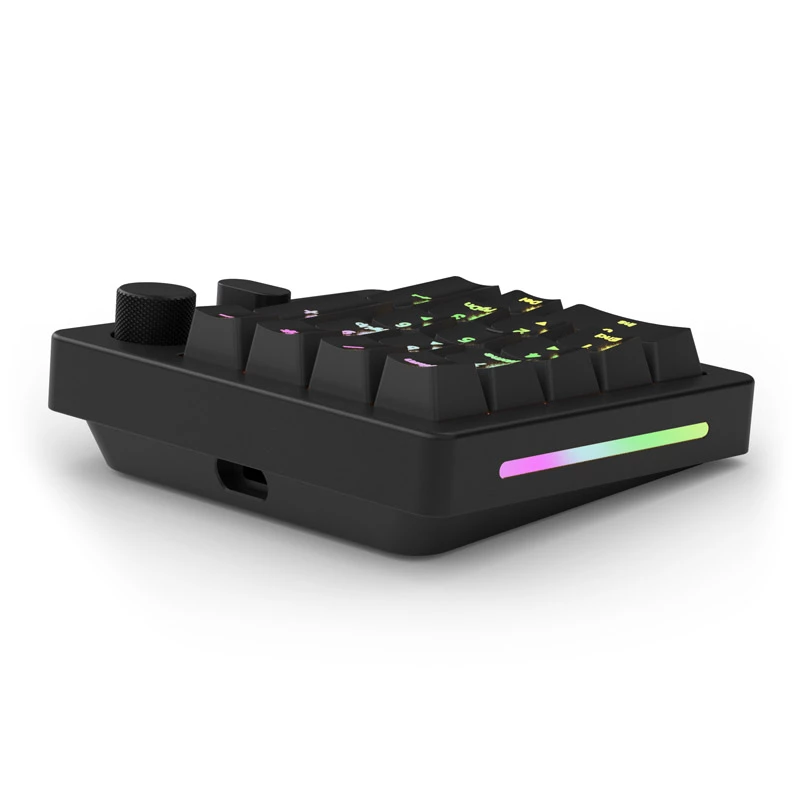 Numpad con filo/senza filo Triton Glorious GMMK Wireless Numpad — switch meccanici Fox, nero
