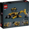Set da costruzione LEGO Technic Backhoe Loader 42197 — sterzo articolato, caricatore funzionante, 104 pezzi, età consigliata 7+
