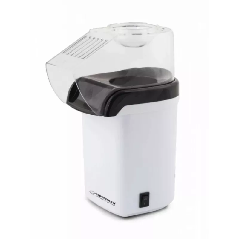 Macchina per popcorn Esperanza EKP005W nero bianco, 0,27 L, 1200 W, aria calda