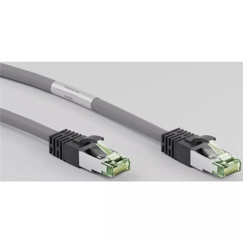 Goobay cavo patch CAT 8.1, S/FTP (PiMF), grigio, 3 m - LSZH senza alogeni, rame AWG 24 (55138)