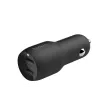 Caricabatterie auto Dual-USB-A 12W x2 nero