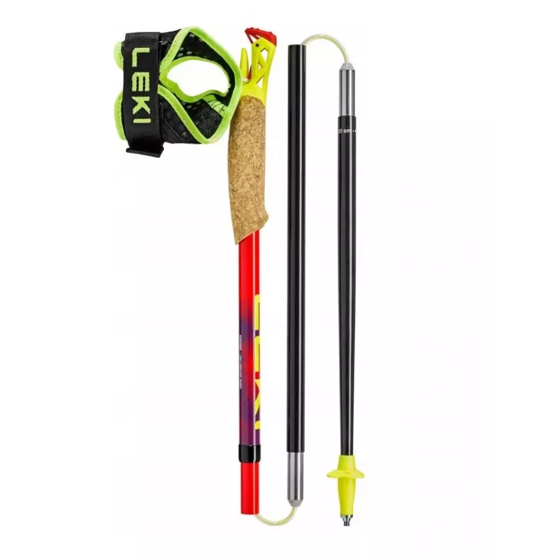 Bastoncini da trekking Leki TRL Ultratrail FX One 120 cm, rosso