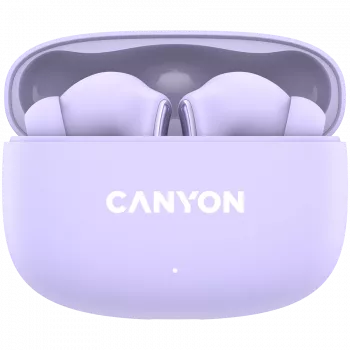 Canyon TWS-9 CNS-TWS9P cuffie – True Wireless – Bluetooth 5.4 – In-Ear – 6h + 30h di autonomia – custodia di ricarica USB-C – controllo touch – viola