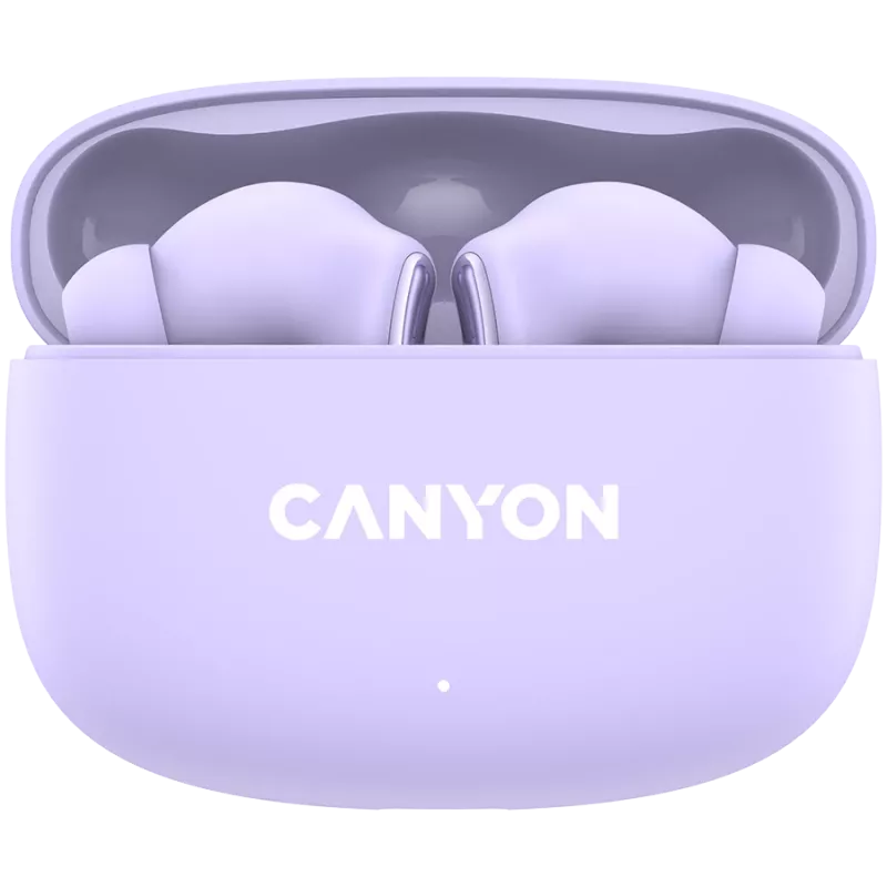 Canyon TWS-9 CNS-TWS9P cuffie – True Wireless – Bluetooth 5.4 – In-Ear – 6h + 30h di autonomia – custodia di ricarica USB-C – controllo touch – viola