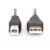 Assmann cavo di collegamento USB. Type-A - B M/M. 1,0m. compatibile USB 2.0. UL. nero (AK-300102-010-S)
