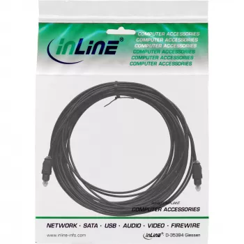 Cavo audio ottico Toslink connettore maschio / maschio 1 m InLine 89921