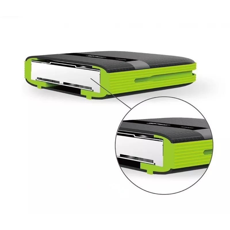 SILICON POWER Armor A60 - Disco rigido - 4TB - esterno (portatile) - 2.5 (6,4 cm) - USB3.0 - nero (SP040TBPHDA60S3K)
