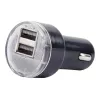Caricabatterie da auto Gembird EG-U2C2A-CAR-02, ingresso 12–24V, uscita 5V/2,1A, 2× USB 2.0, nero