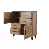 Cama sideboard LOTTA 110 2D4S rovere wotan/nero opaco