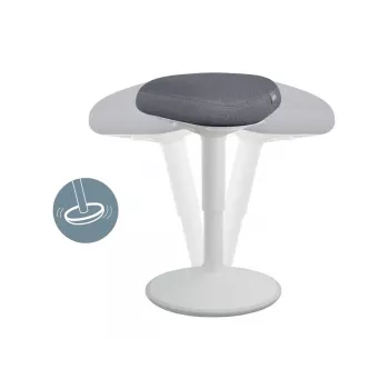 Sedia da ufficio Leitz 65440085 seduta imbottita grigio struttura in plastica
