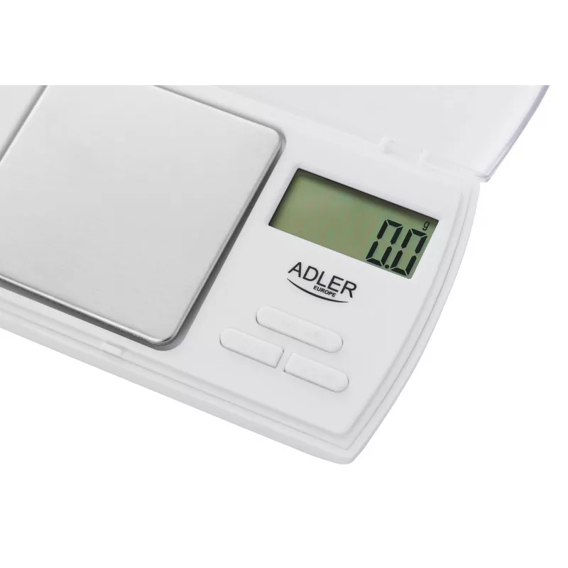 Bilancia da cucina Adler AD 3161 bianca rettangolare bilancia elettronica per persone