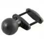 RAM Mounts base a morsetto per pali quadrati fino a 2 pollici di larghezza diametro sfera 5,71 cm