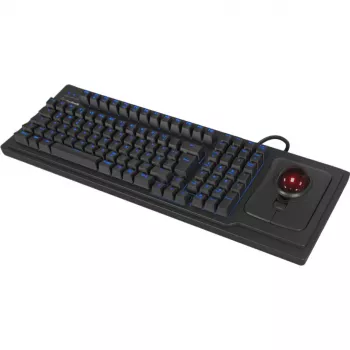 Tastiera meccanica full-size con filo KeySonic KSK-8202ELU-T (DE) — USB, layout tedesco, nero