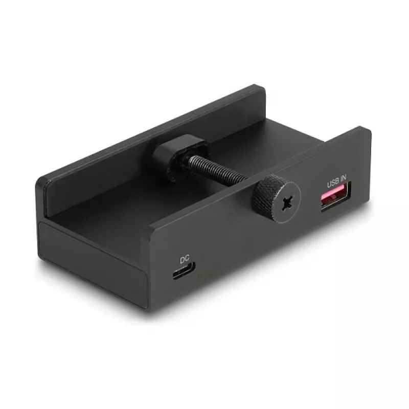 Delock 64262 Hub esterno USB 5 Gbps a 4 porte, 2x USB Type-A e 2x USB Type-C, con vite di bloccaggio