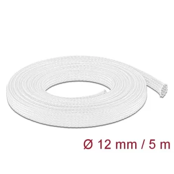 Guaina protettiva per cavi DeLOCK 20694 bianco