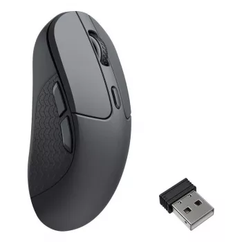 Mouse wireless ambidestro Keychron M3-A23 — Bluetooth + USB-C, Track-on-Glass (TOG), 30000 DPI, 5 tasti, nero