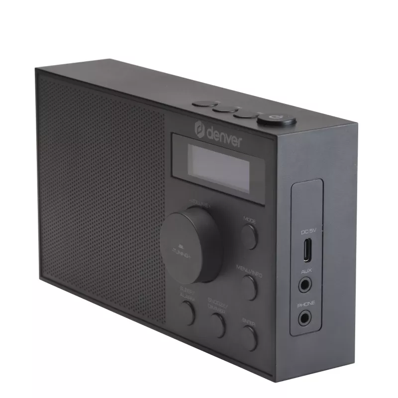 Radio DENVER DAB-51B — radio digitale compatta DAB+/FM/AM, nera