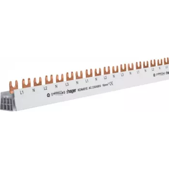 Sbarra collettrice di fase 4p 16 mm² 54 moduli forcella KDN451E (KDN451E)