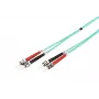 DIGITUS - Cavo patch - ST multimodale (M) - ST multimodale (M) - 3 m - fibra ottica - 50/125 µm - turchese
