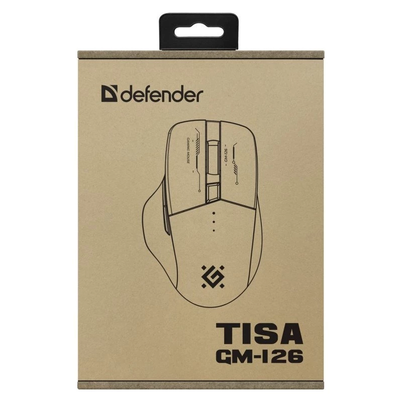 Mouse DEFENDER GM-126 TISA RF+BT OPTIC 1600dpi 6P bianco