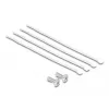 DeLOCK patch panel 10 pollici, 8 porte, Cat.6A, 0,5HE, grigio, metallo