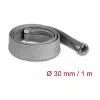 Guaina intrecciata DeLOCK 20825 1 m x 30 mm grigio
