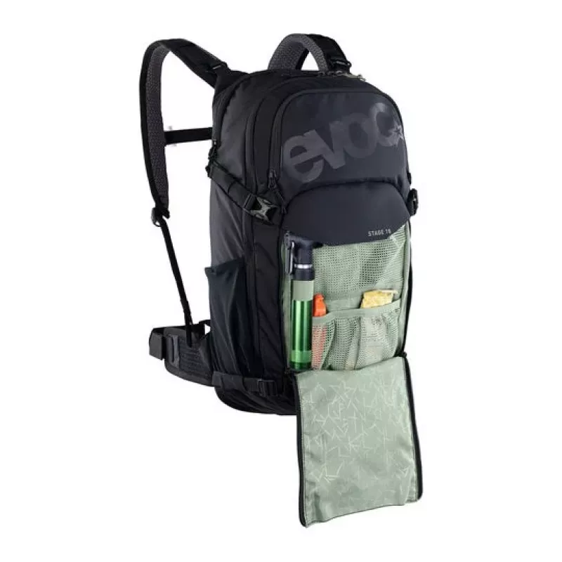 Zaino EVOC Stage zaino da bici nero nylon, polirattan