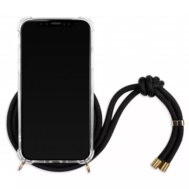 Lookabe custodia per telefono con collana per iPhone X/XS, oro/nero