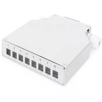 Cassetto di giunzione Digitus DN-96891 per 8 accoppiatori LC/DX