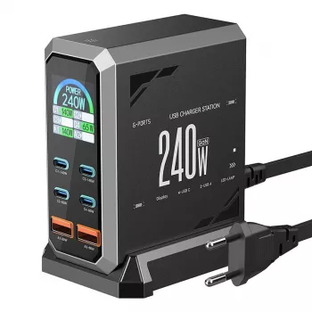 Blitzwolf BW-S31 2xUSB-A, 4xUSB-C, PD, 240W caricatore da rete