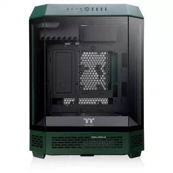 The Tower 600, case tower verde scuro, vetro temperato x 3