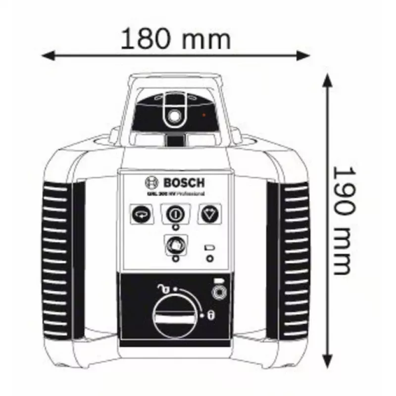 Bosch GRL 300 HV Professional laser rotante 300 m 635 nm (< 1 mW)
