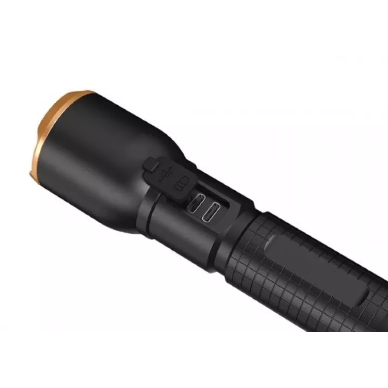 Torcia Duracell DF6000R confezione regalo — torcia ricaricabile a mano, nera