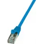 Logilink - cavo patch - RJ-45 (M) - RJ-45 (M) - 1 m - SF/UTP - CAT 5e - blu (CP1036D)